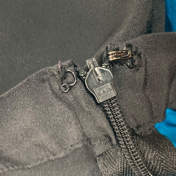 Derek Lam Design Nation Womens Asymmetrical Seam Skirt Size 8 Black Blue A Line - Picture 6 of 9